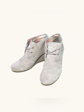 TOMS Desert Wedge Ankle Booties – Women’s Size 10